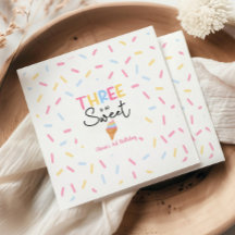 Det finns så sötad iskräm 3:e födelsedagen Party