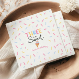 Det finns så sötad iskräm 3:e födelsedagen Party Pappersservett