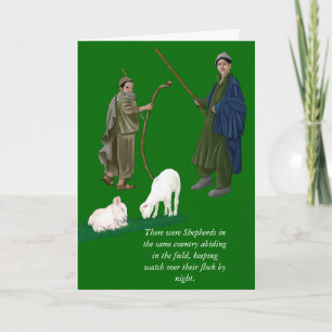 DET FINNS SHEPHERDS/KRISTMAS HELGKORT