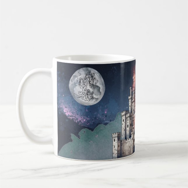 Det Finns Skönhet I Eldslottet & Drakmuggen Kaffemugg (Vänster)