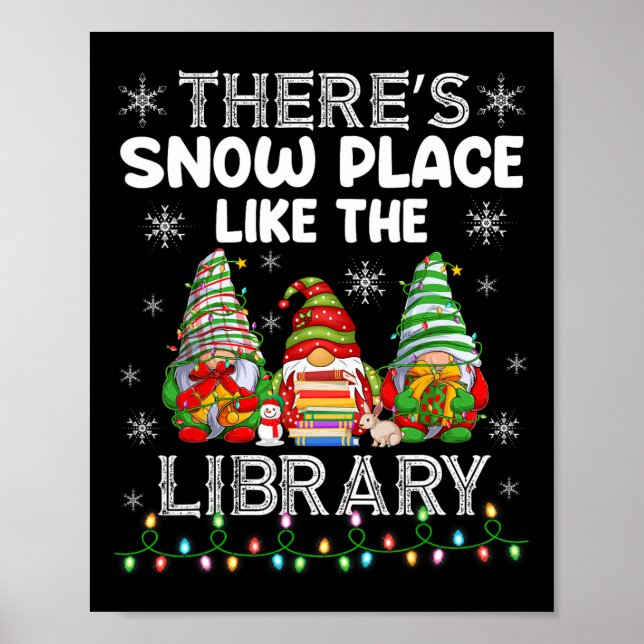 Det finns Snö Ställe som Bibliotek-bibliotekarien  Poster (Framsidan)