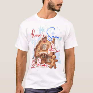 Det finns Snö Ställe som Home Gingerbröd House T Shirt