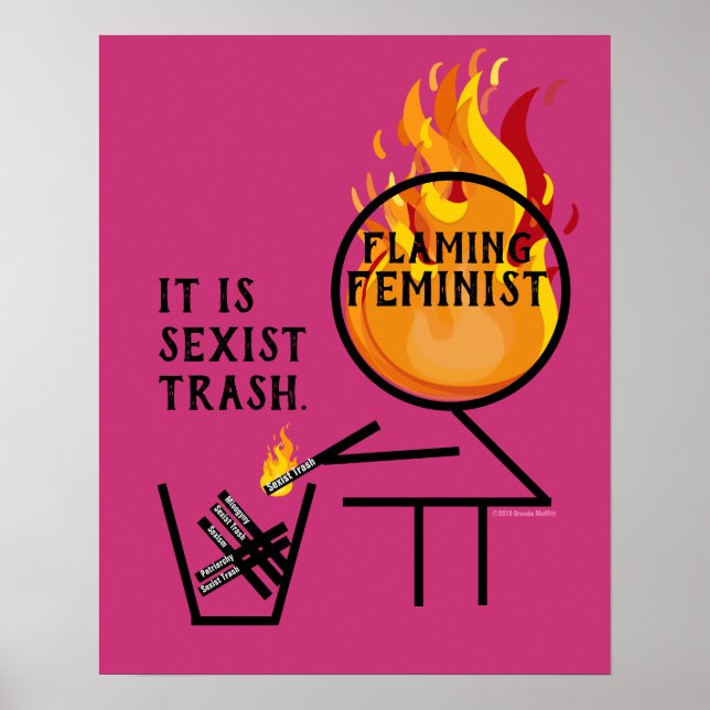 Det finns Sopor som flammar upp feministisk luft i Poster (Framsidan)