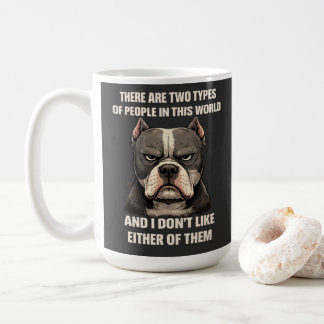 Det finns två typer av människor rolig pitbull hun kaffemugg