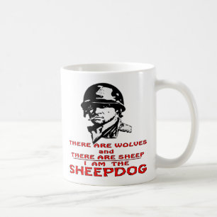 Det finns Vargar där får jag är fårhund Kaffemugg