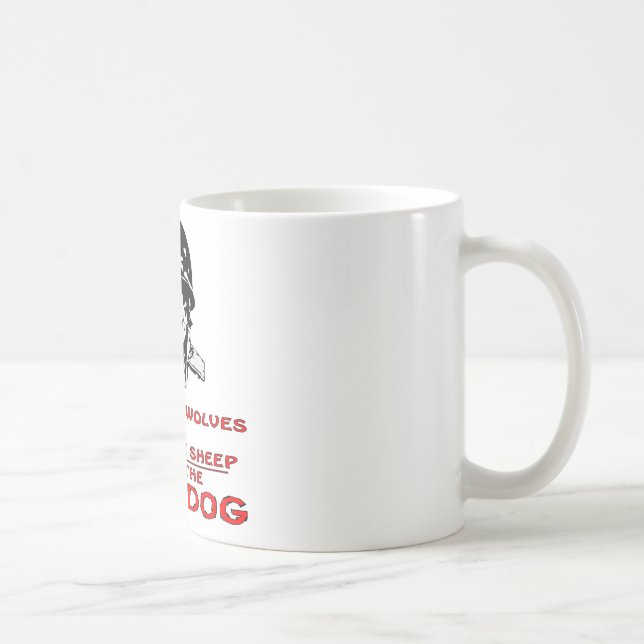 Det finns varger där är får mig förmiddagen kaffemugg (Höger)
