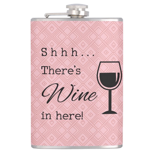 Det finns Vin här i Ro-triangeln. Fickplunta (Framsidan)