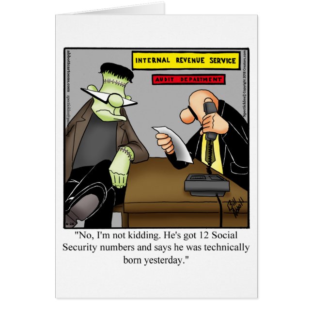 Det finstilta nationella Chef-dagskortet "Spectick Hälsningskort (Framsidan)