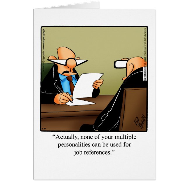 Det finstilta nationella Chef-kortet "Spectickles" OBS Kort (Framsidan)