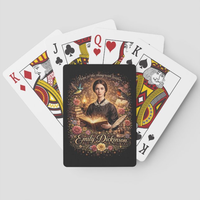 Det fjäderförsedda hoppet casinokort (Baksidan)