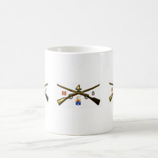 Det fjärde infanterit Regiment arga gevär Kaffemugg