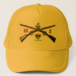 Det fjärde infanterit Regiment arga gevär Truckerkeps