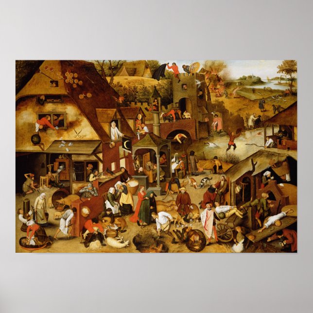 Det flamländska ordspråket poster (Framsidan)