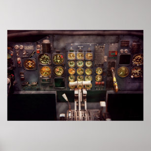 Det flygplan - cockpit - kontrollerar är poster