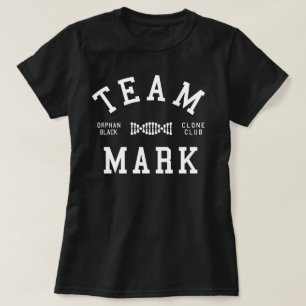 Det föräldralösa svart laget markerar tee shirt