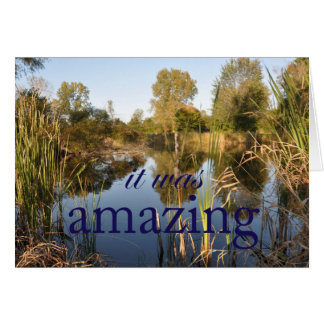 Det förbluffade hälsningskort