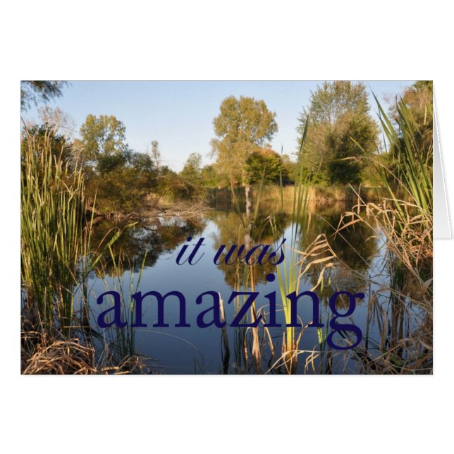 Det förbluffade hälsningskort (Framsidan Horizontal)