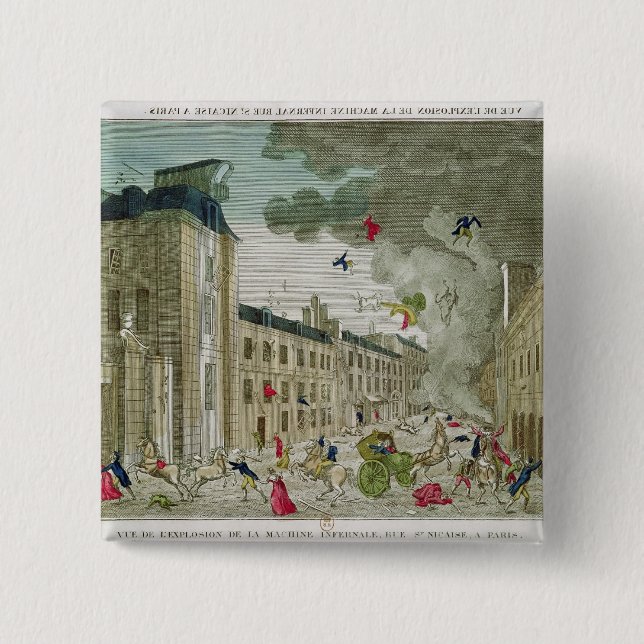 Det försökta lönnmordet av Napoleon Bonaparte Knapp (Framsida)