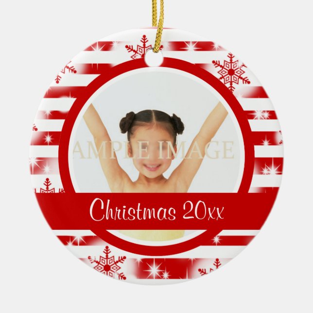 Det första julfotoet personifierar julgransprydnad keramik (Framsidan)