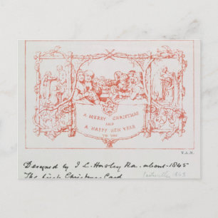 Det första julkortet, av J.C.Horsley, 1843 Helg Vykort