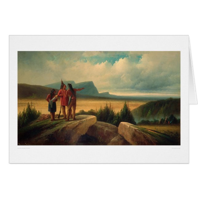 Det första tåg (0583B) Hälsningskort (Framsidan Horizontal)