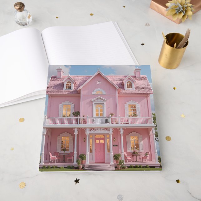 Det förtrollade rosa huset gästböcker (Framsidan öppen)
