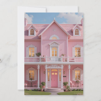 Det förtrollade rosa huset kort