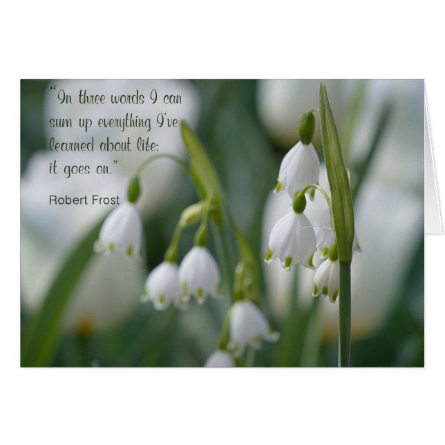 Det fortsätter hälsningskort (Framsidan Horizontal)