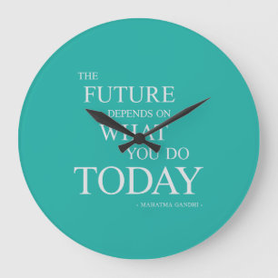 Det framtida inspirera Motivational Stor Klocka