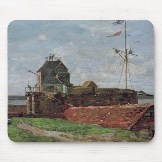 Det Francois Ier torn på Le Havre, 1852 Musmatta (Framsidan)