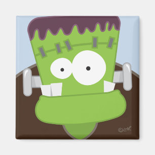 Det Frankenstein monster lurar den Halloween Magnet