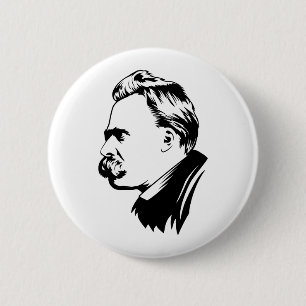 Det Frederich Nietzsche porträtt knäppas Knapp
