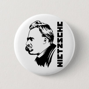 Det Frederich Nietzsche porträtt knäppas Knapp