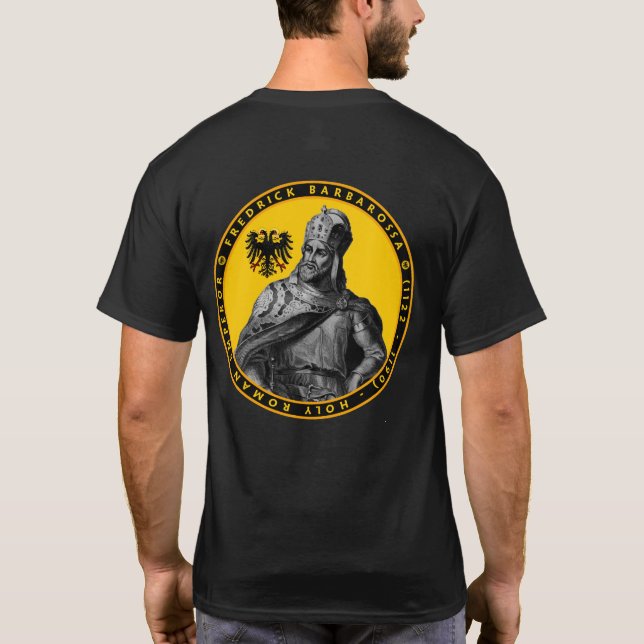 Det Fredrick Barbarossa porträtt förseglar T Shirt (Baksida)