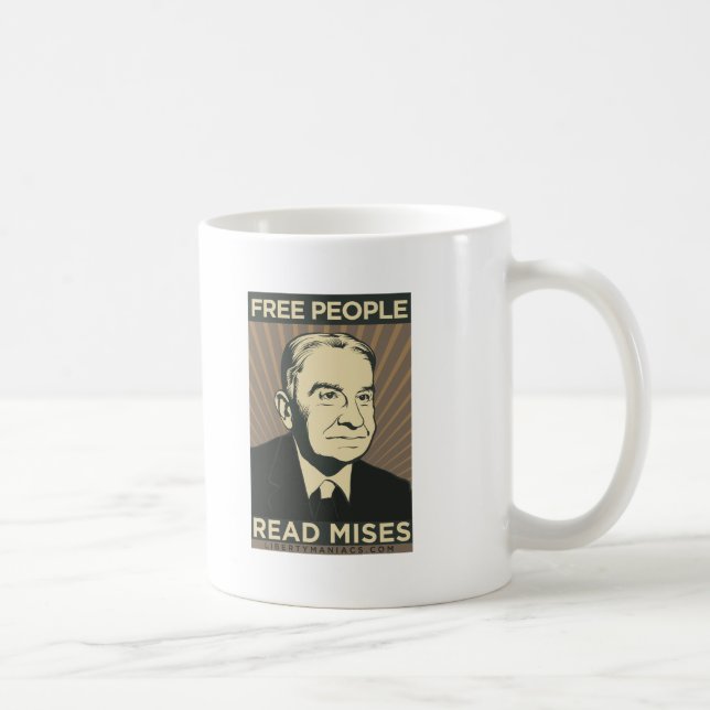 Det fria folket läste Mises Kaffemugg (Höger)