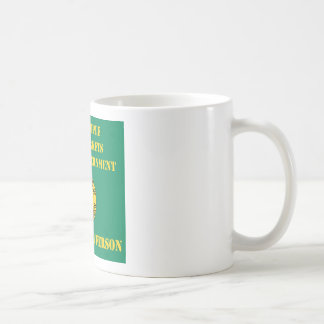Det fria folket som är fritt marknadsför & den kaffemugg