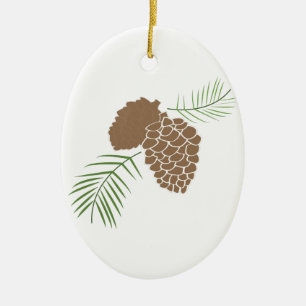 Det fria julgransprydnad keramik