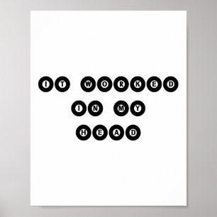 Det fungerade i mitt huvud - Billiard Bassäng Play Poster