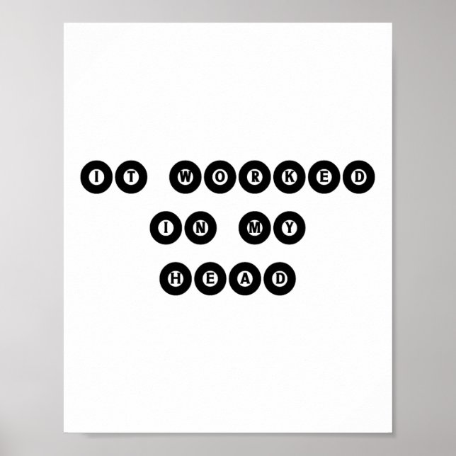 Det fungerade i mitt huvud - Billiard Bassäng Play Poster (Framsidan)