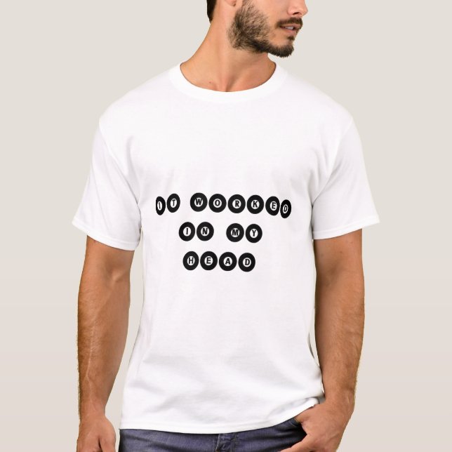 Det fungerade i mitt huvud - Billiard Bassäng Play T Shirt (Framsida)