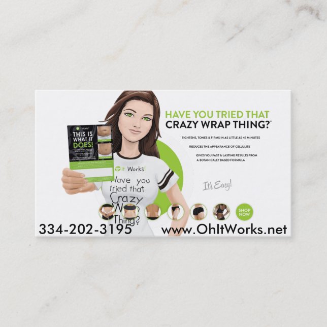 det fungerar för visitkortwakeupnow för vaket upp visitkort (Framsida)