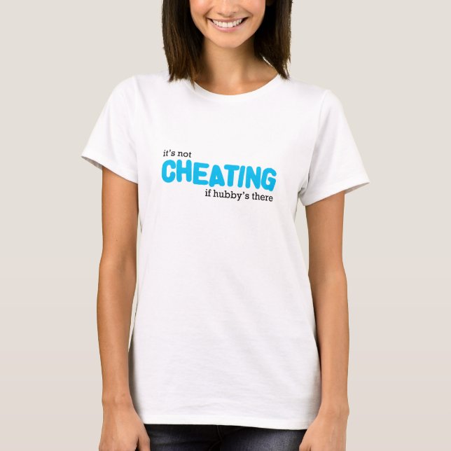 Det fuskar inte utslagsplatsskjortan t-shirt (Framsida)