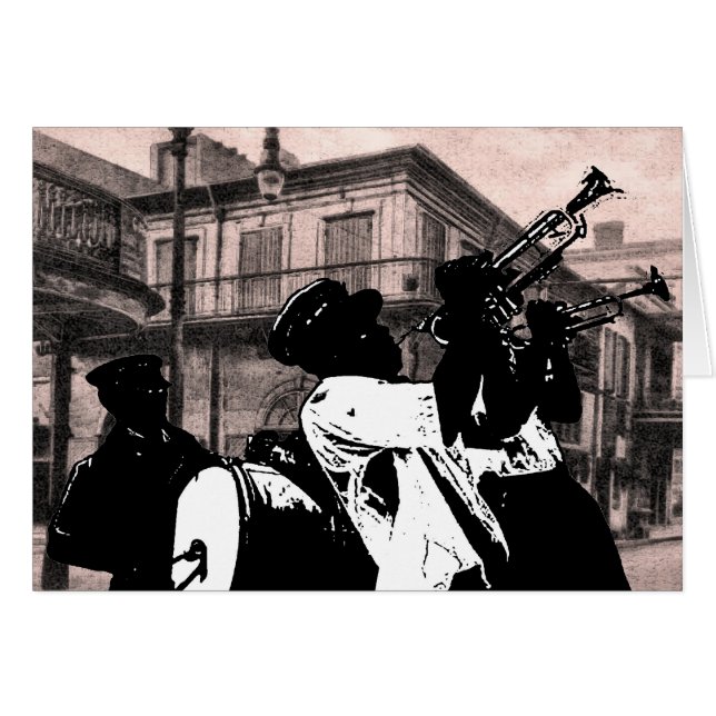 Det gamla Absinthe House Hälsningskort (Framsidan Horizontal)