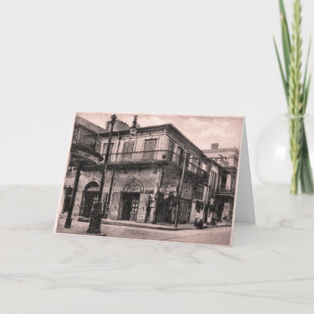 Det gamla Absinthe House Kort (Framsida)