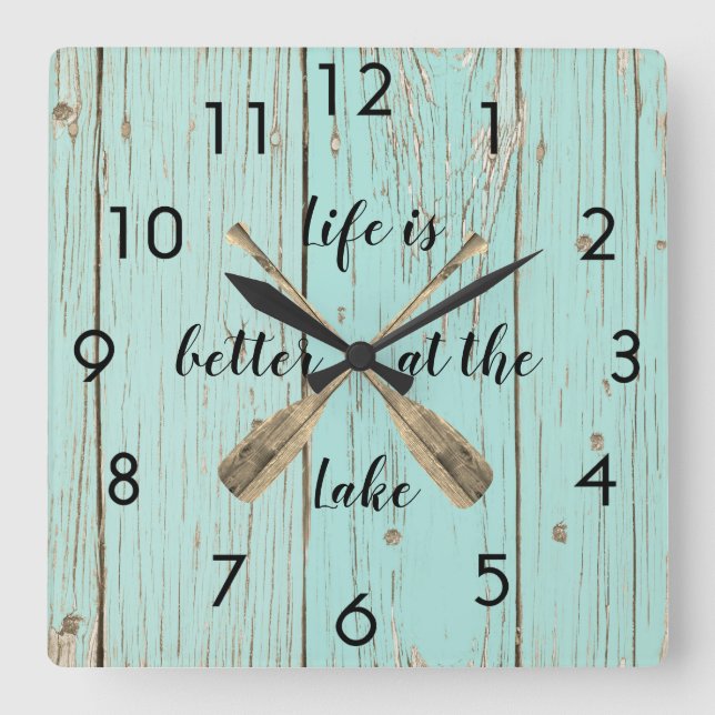 Det gamla blåstaketet bättre vid Sjö Oars Fyrkantig Klocka (Framsida)