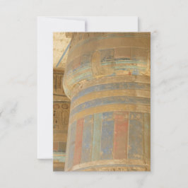 Det gamla egyptiska templet Flat Greeting Card Kort