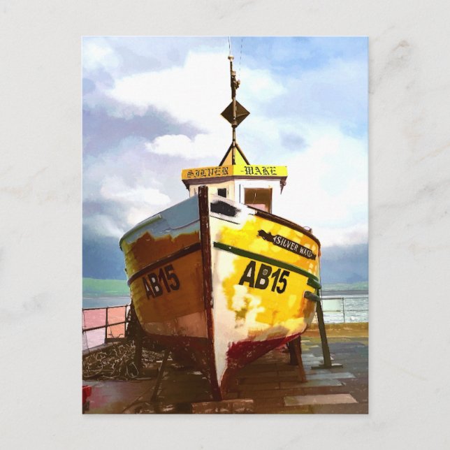 DET GAMLA FISKEFARTYGET VYKORT (Framsida)