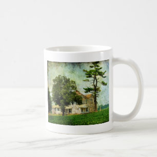 Det gamla gårdshuset kaffemugg