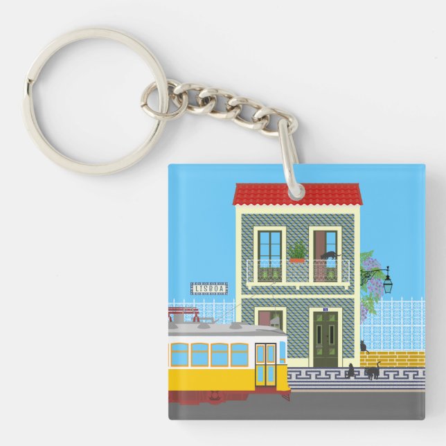 Det gamla huset med katter och gult (Framsidan)