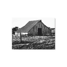 Det gamla Kanvastrycket "Stretched mörk Barn Stret